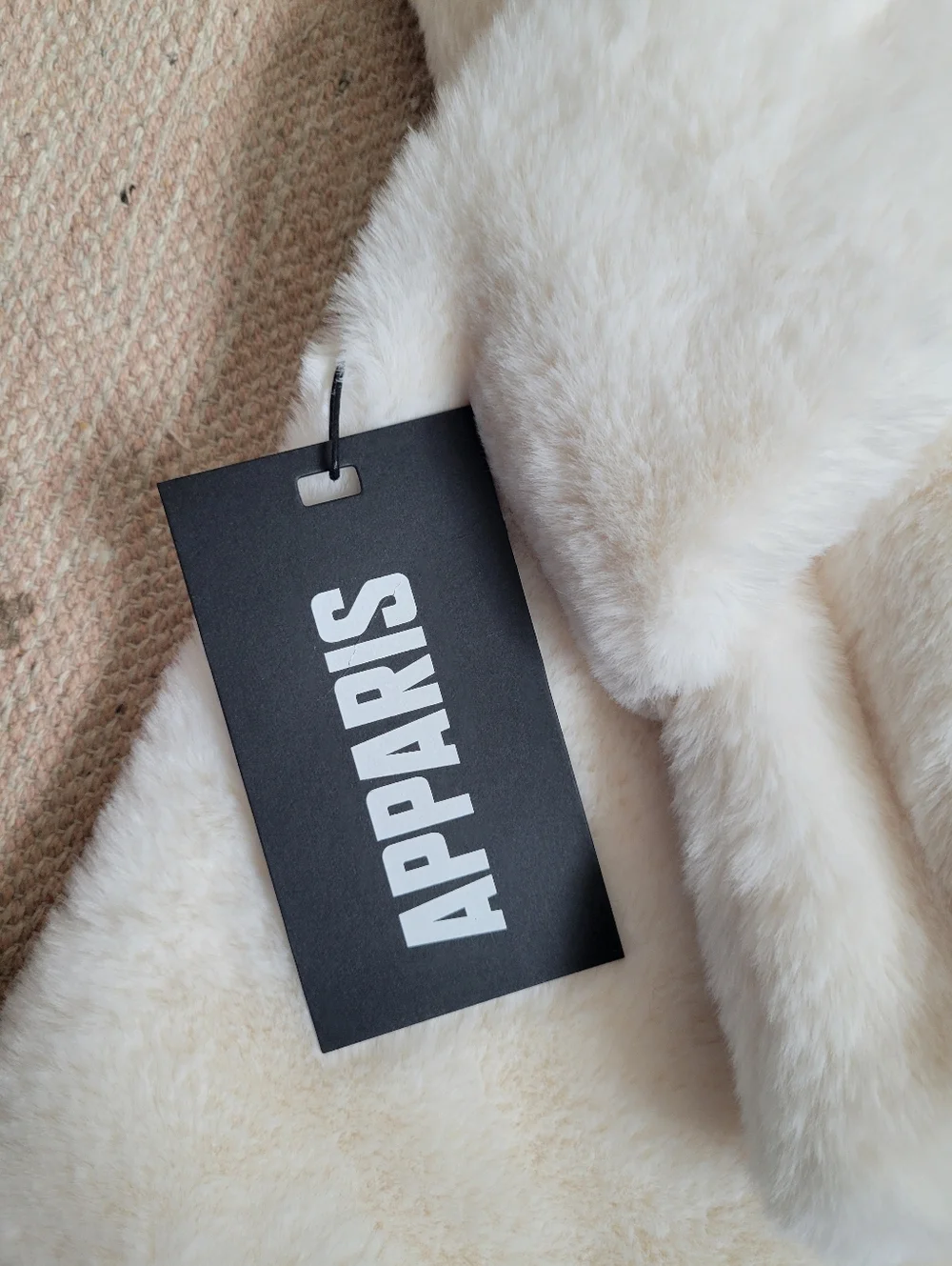 APPARIS Bambi‎ Faux Fur Scarf in Cream